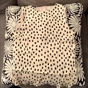 Kate Spade New York Sm Baby Pink w/ Black Dots Top